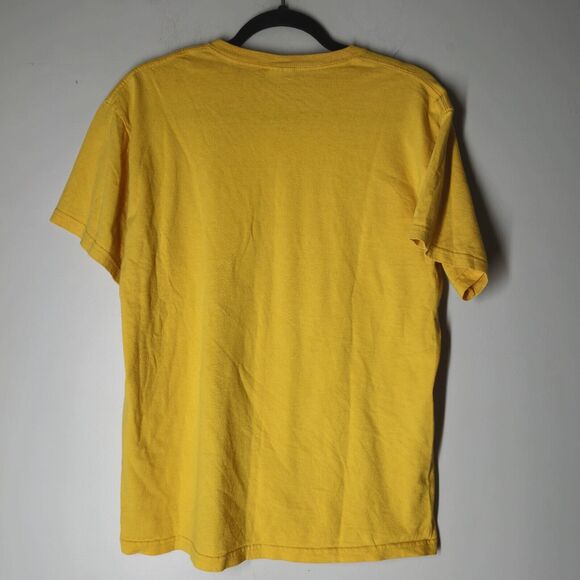 Vintage DARE Darren The Lion T-Shirt Yellow Mens Medium Face Gildan - Picture 6 of 6